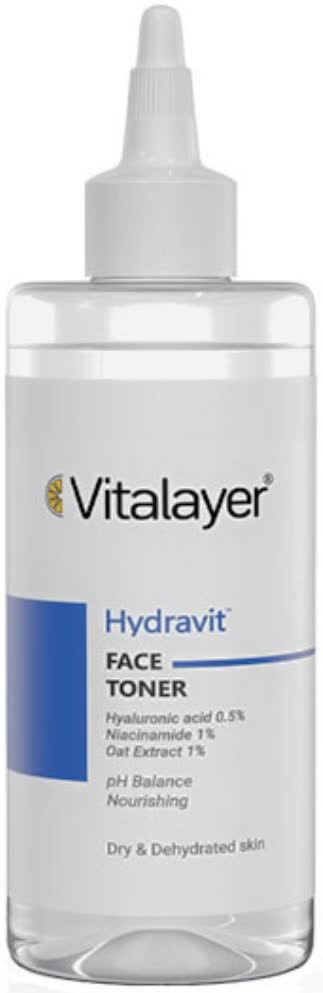 تونر صورت ویتالیر مدل Hydravit مناسب پوست خشک و دهیدراته حجم 200 میلی لیتر